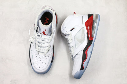 Nike Air Jordan Mars 270 White Fire Red Sneakers