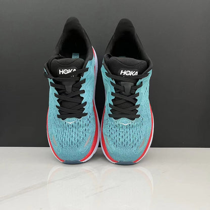 Hoka One One Clifton 8 Fashion Shoes Shock-absorbing Sneakers Turquoise