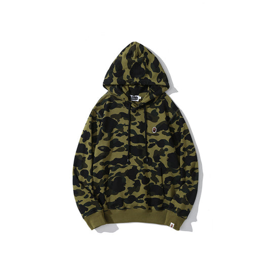 A Bathing Ape BAPE Camouflage Kangaroo Hoodie Green