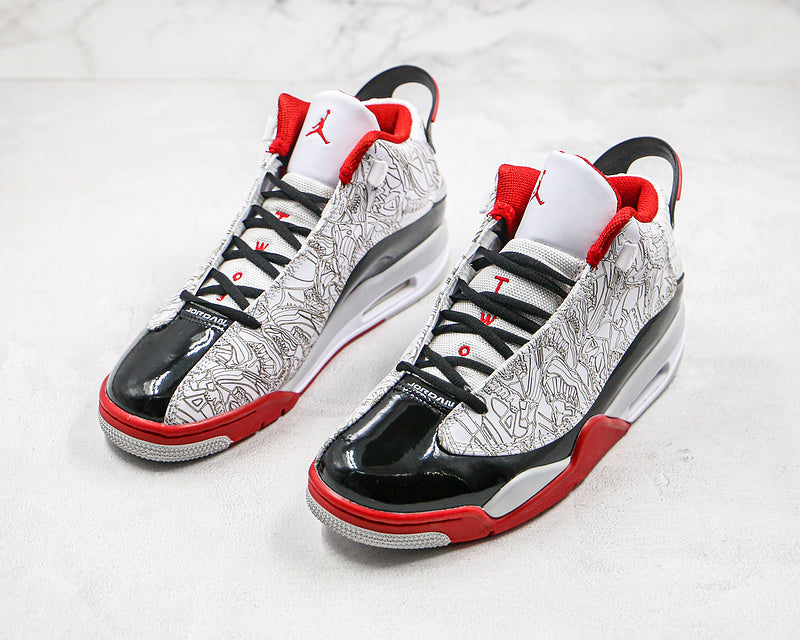 Nike Air Jordan Dub Zero White True Red Black Sneakers