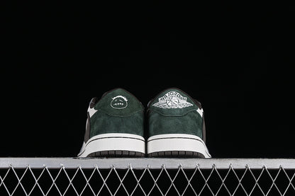 Travis Scott Nike Air Jordan 1 Low OG White Blue Brown Green Sneakers