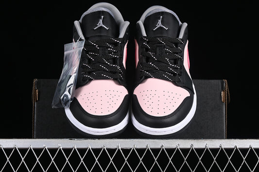 Nike Air Jordan 1 Low Pink Black Sneakers