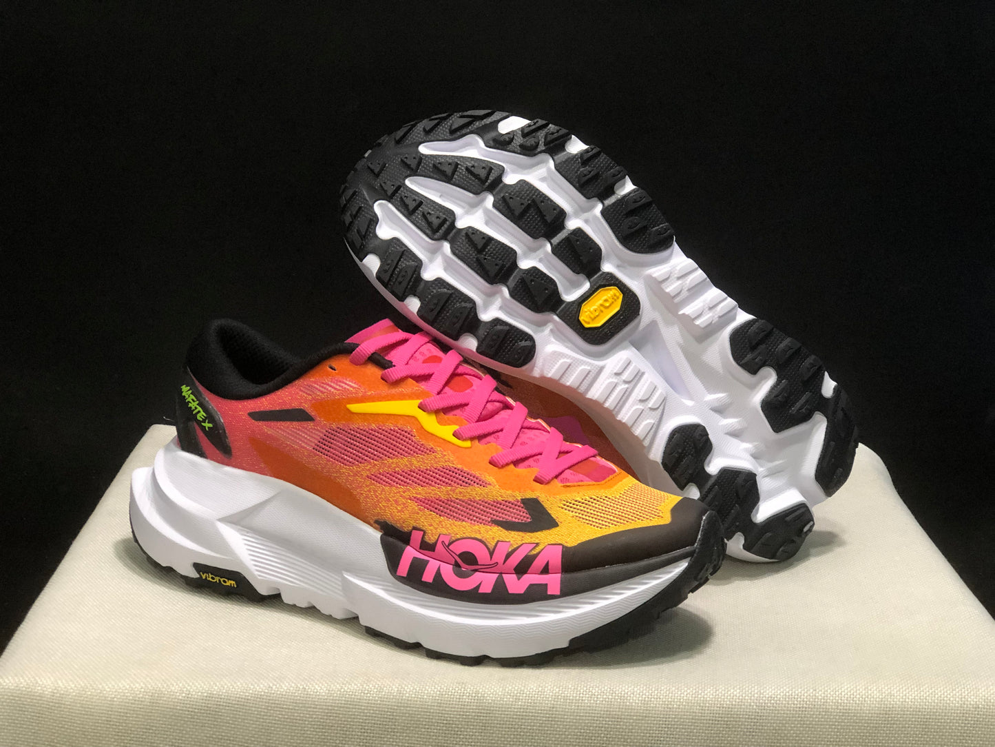 Hoka One One Mafate X Lightweight Fashion Running Shoes Sneakers Pink
