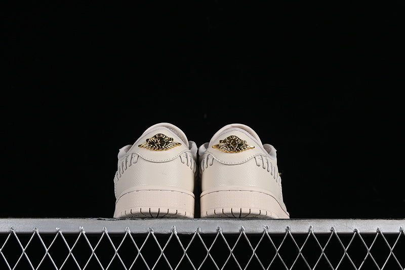 Nike Air Jordan 1 Low Method Of Make Metallic Gold Legende Light Brown Sneakers