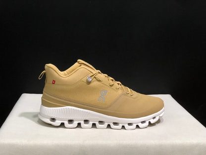 On Running Cloud Hi Edge Outdoor Training Running Shoes Earthy Yellow