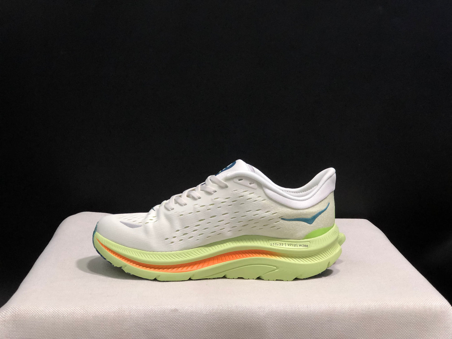 Hoka One One Kawana Cushioning Comfortable Gym Running Shoes Sneakers White/Green