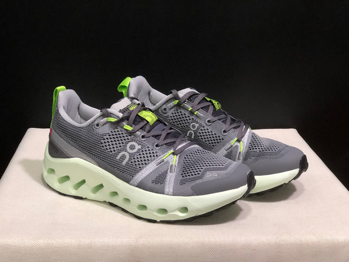 On Running Cloudsurfer Trail Waterproof Comfortable And Breathable Running Shoes Iron/Lima