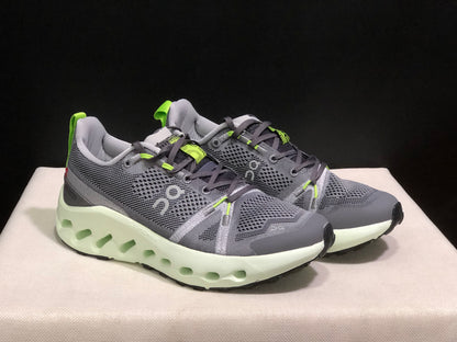 On Running Cloudsurfer Trail Waterproof Comfortable And Breathable Running Shoes Iron/Lima