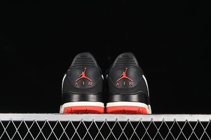 Nike Air Jordan Legacy 312 Low Black Sail University Red Sole Sneakers