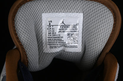 Nike Air Jordan 1 Low SE Bamboo Panda Grey White Brown Sneakers