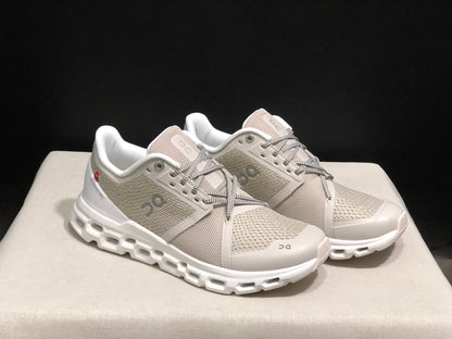 On Running Cloudstratus Shock-Absorbing And Breathable Running Shoes Khaki