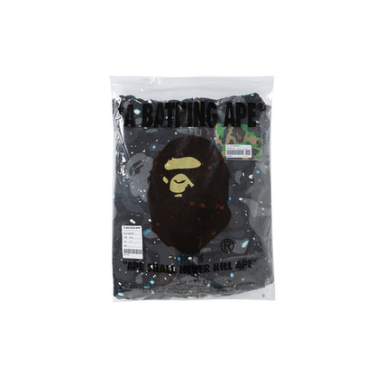 A Bathing Ape BAPE Shark Head Tiger Head Joint Edition Noctilucent Starry Sky Black Hoodie