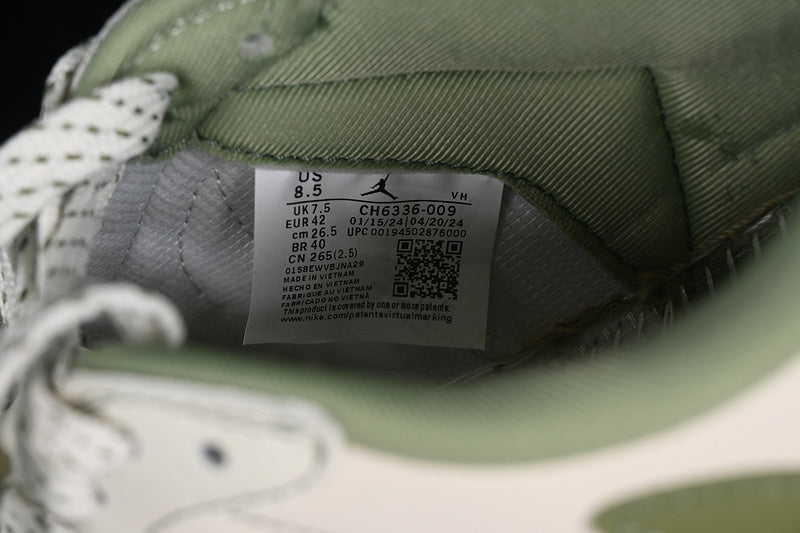 Nike Air Jordan 1 Low UNDEFEATED Travis Scott Fragment Design OG SP White Green Sneakers