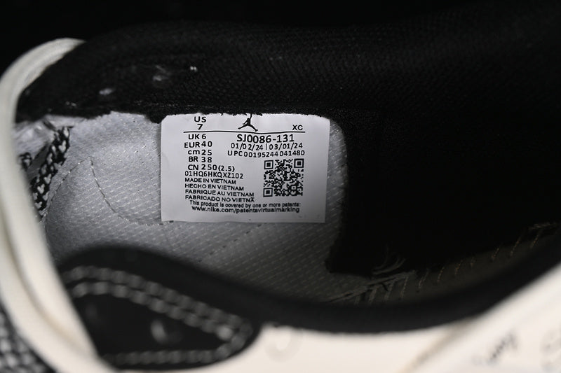Nike Air Jordan 1 Low Travis Scott Fragment Design OG SP Black Beige Sneakers