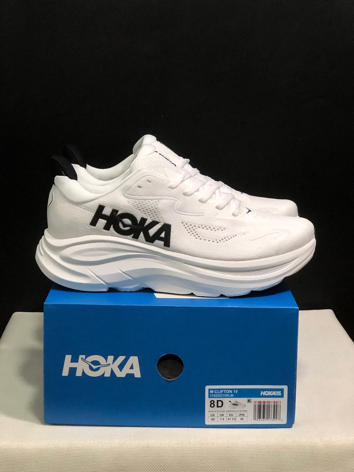 Hoka One One Clifton 10 Fashion Shoes Sneakers White