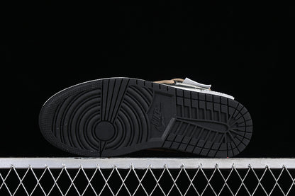 Nike Air Jordan 1 Low Black White Green Jungle Sneakers