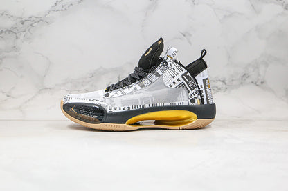 Nike Air Jordan 34 Black White Sneakers