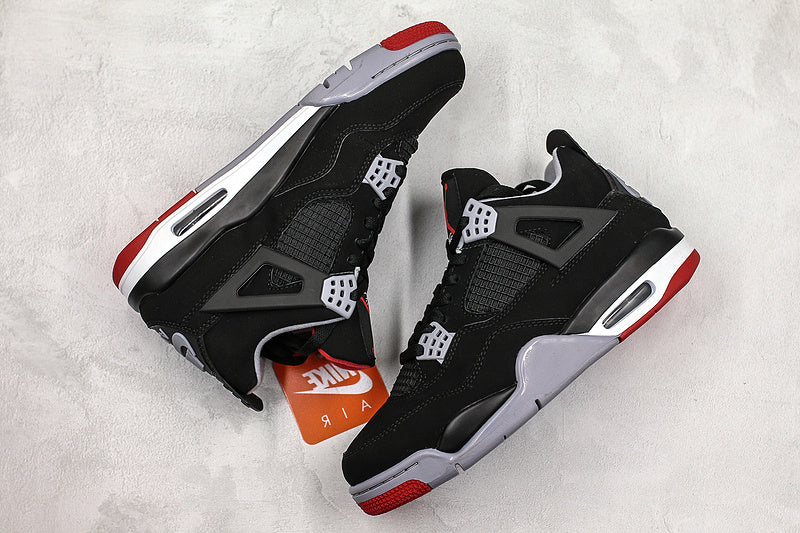 Nike Air Jordan 4 Retro Bred Reimagined Black Sneakers