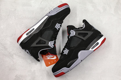 Nike Air Jordan 4 Retro Bred Reimagined Black Sneakers