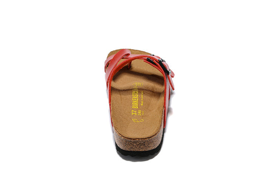 Birkenstock Mayari Red Toe Loop Leather Sandals