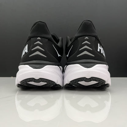 Hoka One One Clifton 8 Fashion Shoes Shock-absorbing Sneakers Black/White