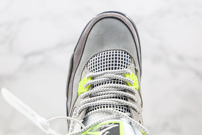 Nike Air Jordan 4 Retro SE Mid Neon Green Black Shoes