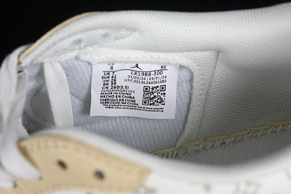 Nike Air Jordan 1 Low LV Travis Scott Fragment Design OG SP White Yellow Green Sneakers