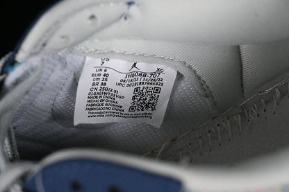 Nike Air Jordan 1 Low Travis Scott Fragment Design Grey Blue Multicolour Sneakers
