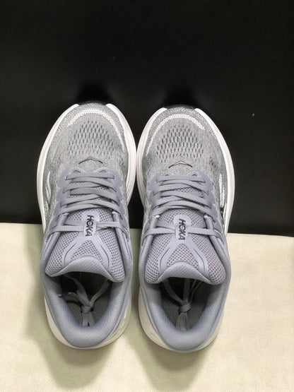 Hoka One One Bondi 9 Comfortable Low-top Running Shoes Sneakers Gray