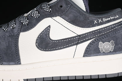Nike Air Jordan 1 Retro Low Grey White Sneakers