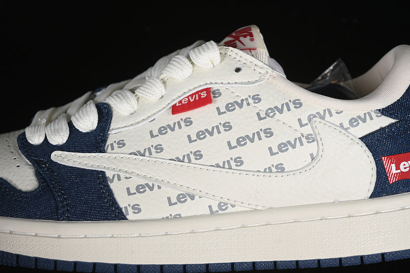 Nike Air Jordan 1 Low Travis Scott  Fragment Design OG Off White Blue Red Sneakers