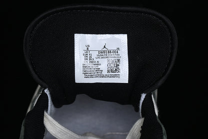 Nike Air Jordan 1 Low Black White Green Sneakers