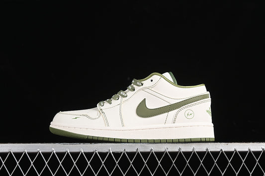Nike Air Jordan 1 Low Off-White White Grass Green Sneakers