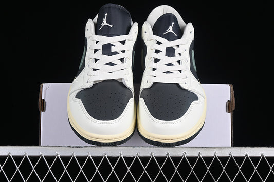 Nike Air Jordan 1 Low Black Anthracite Grey Sail Legend Sneakers