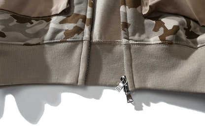 A Bathing Ape BAPE Shark Head Large Pocket Desert Color Hoodie