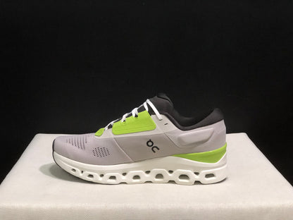 On Running Cloudstratus 3 Anti-Slip Running Shoes Light Grey/Green/White