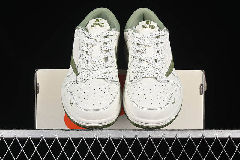 Nike Air Jordan 1 Low UNDEFEATED Travis Scott Fragment Design OG SP White Green Sneakers