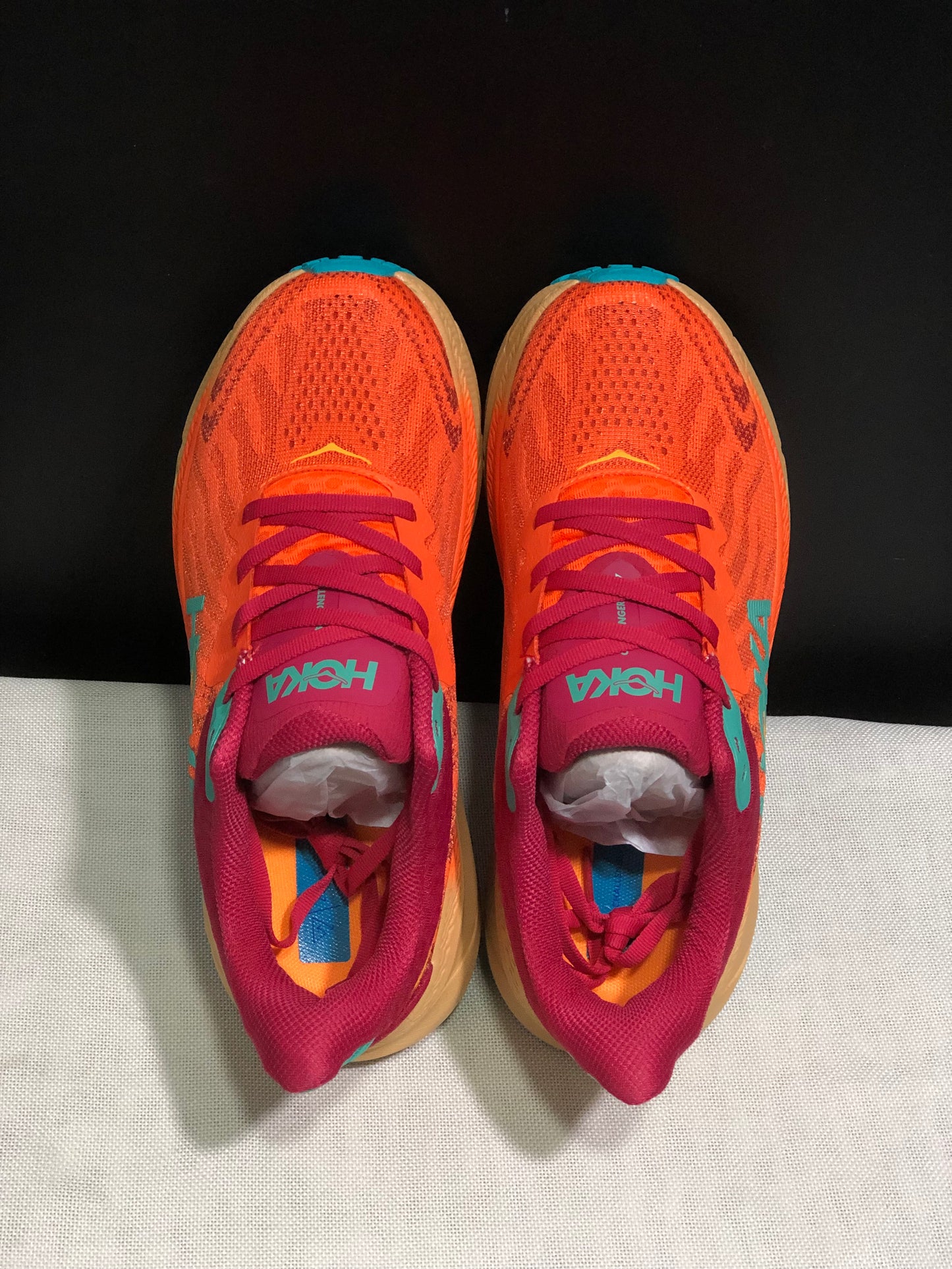 Hoka One One Challenger 7 Shock-absorbing Breathable Running Shoes Sneakers Red