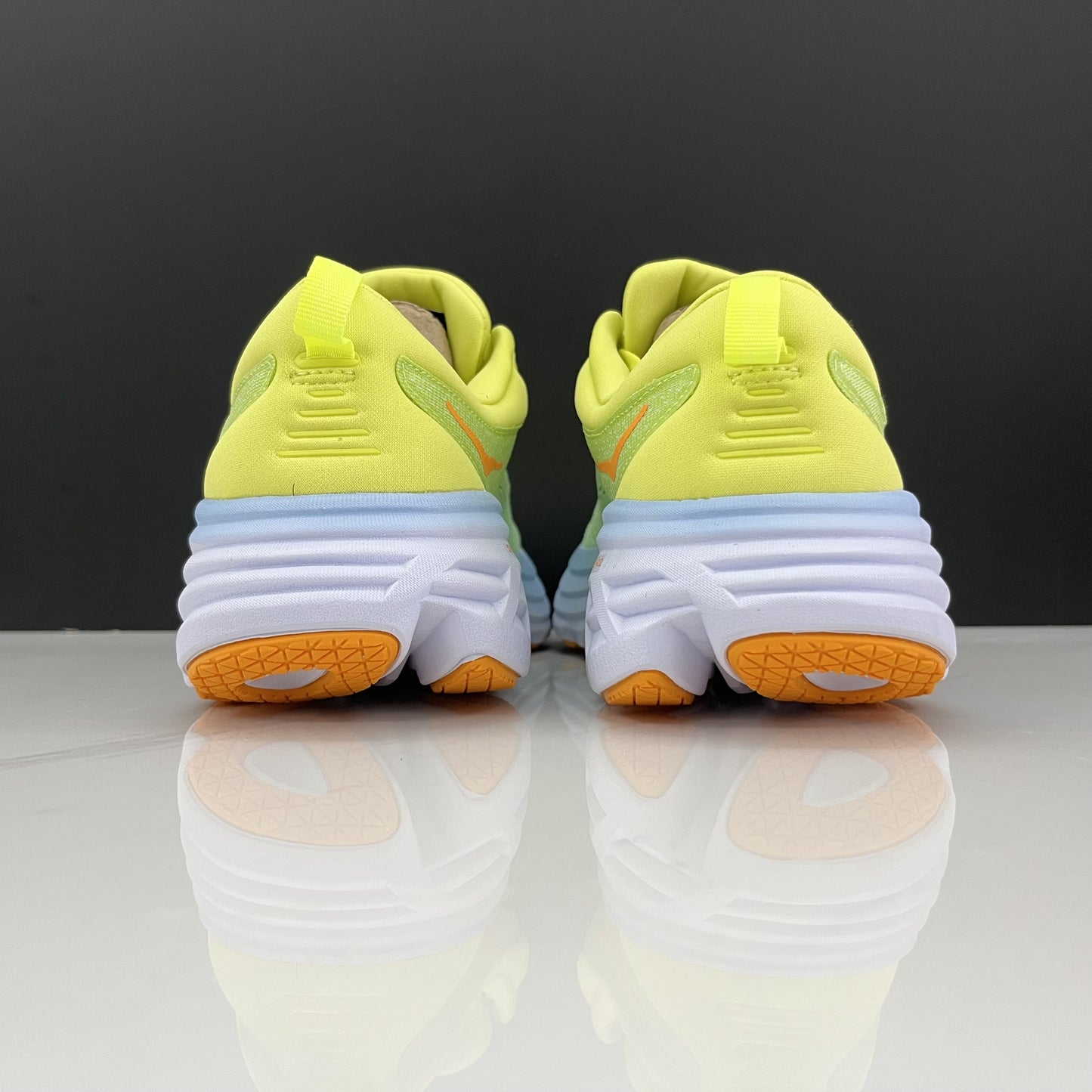 Hoka One One Bondi 8 Breathable Low-top Running Shoes Sneakers Gold