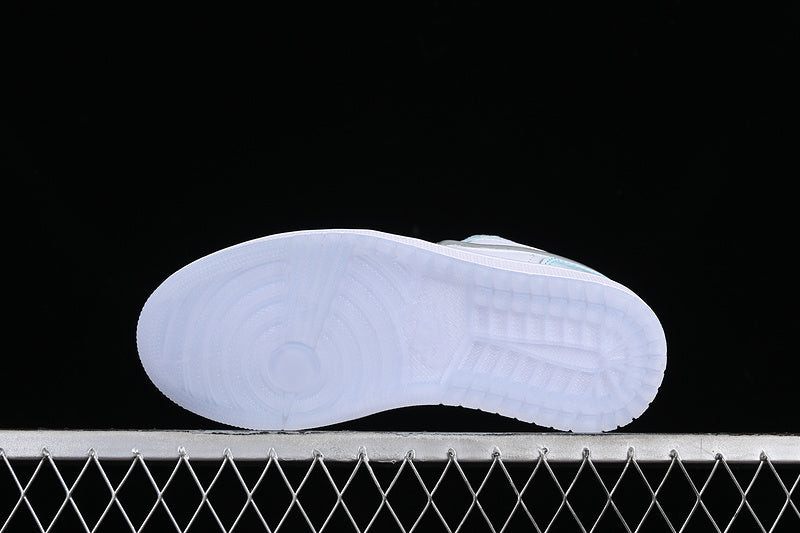 Nike Air Jordan 1 Low Super Violet Glacier Blue White Sneakers