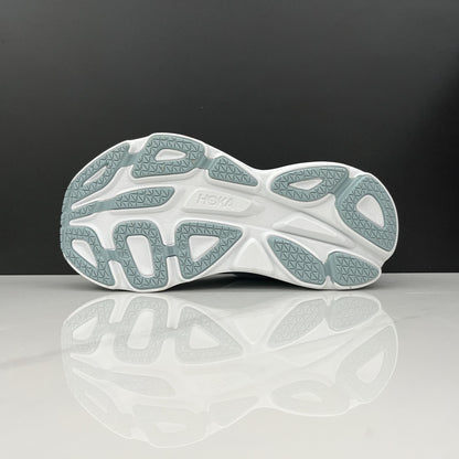 Hoka One One Bondi 8 Breathable Low-top Running Shoes Sneakers Blue Gray
