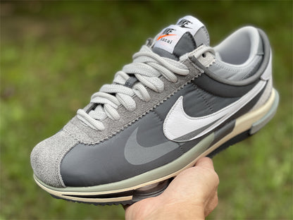 Nike Zoom Sacai Cortez Iron Grey White Light Cream Sneakers