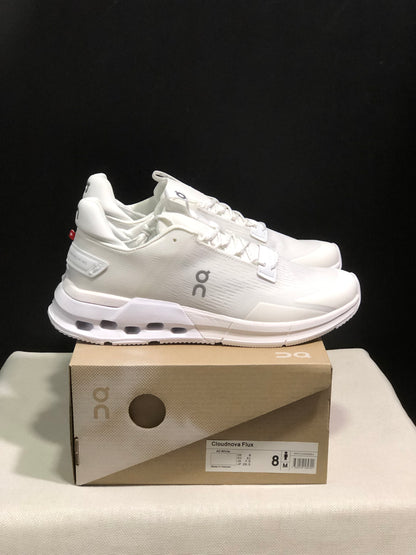 On Running Cloudnova Flux Comfortable Running Shoes All White