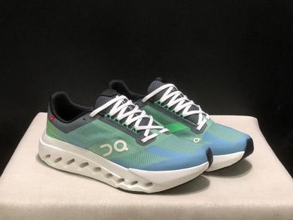 On Running Cloudsurfer Next Casual Running Shoes Green Blue/Ivory
