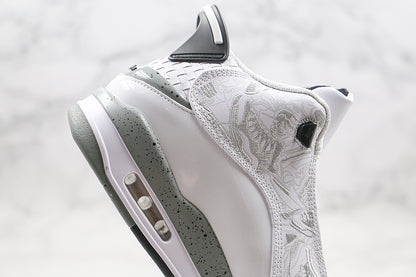 Nike Air Jordan Retro Dub Zero White Cement Sneakers