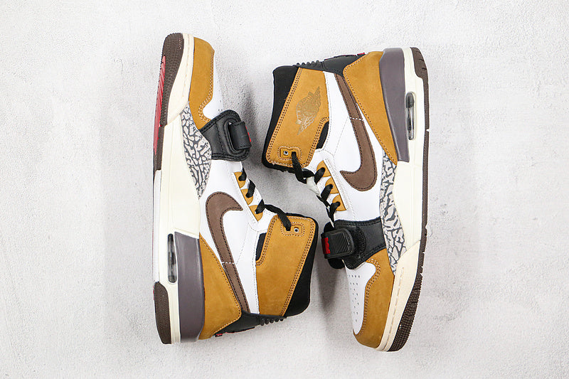 Nike Air Jordan Legacy 312 Rookie Of The Year White Brown Multicolor Sneakers