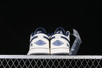 Nike Air Jordan 1 Low Blue Grey White Casual Sneakers