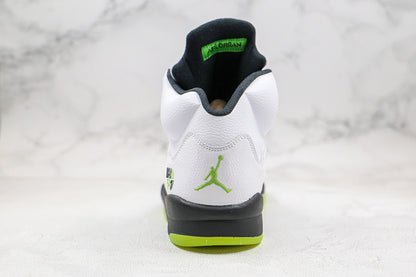 Nike Air Jordan 5 Retro Q54 Quai54 Raging Bull Laser White Sneakers