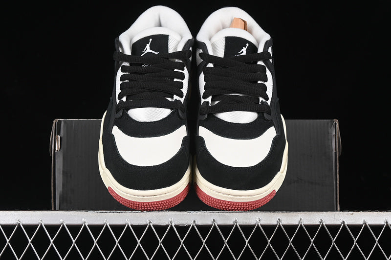 Nike Air Jordan 4 Remastered Black Canyon Rust Coconut Milk White Sneakers