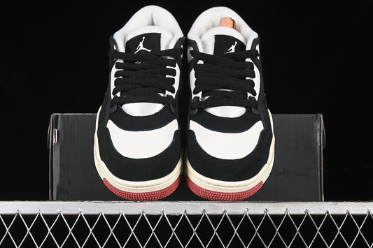 Nike Air Jordan 4 Remastered Black Canyon Rust Coconut Milk White Sneakers